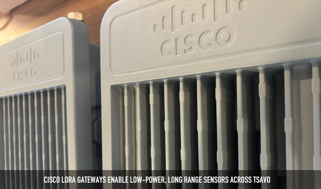 Cisco Lora Gateways Enable Low Power, Long Range Sensors Across Tsavo