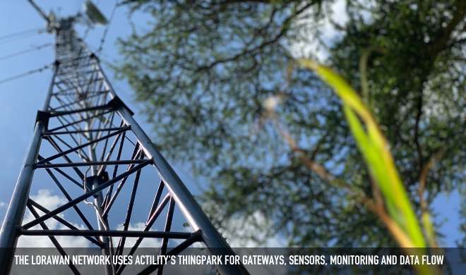 The Lorawan Network Uses Actility's Thingpark For Gateways, Sensors, Monitoring And Data Flow